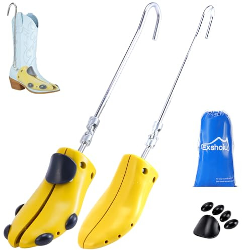 Exshoiu Schuhspanner, Schuhdehner für Stiefel, Stiefeldehner für Füße, Ein Paar Verstellbare Schuhdehner Schuhweiter Stiefeletten Herren und Damen
