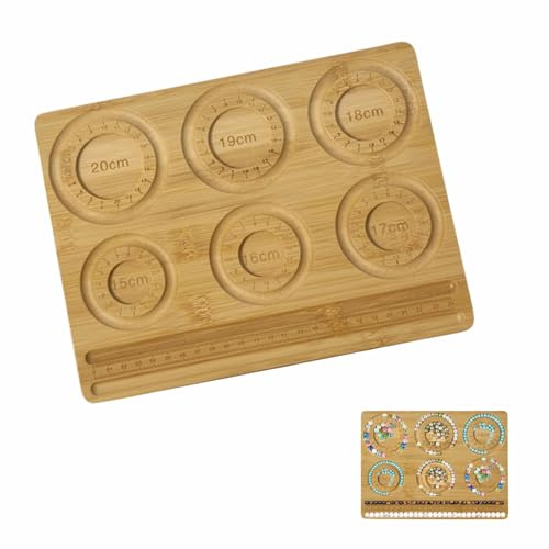 Perlen Tablett Aus Holz 26,3x20cm Holzperlen Brett Perlentablett | Für Armbänder Für Halskette Perlen Armbandherstellung