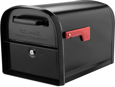 Architectural MAILBOXES 6300B-10 Oasis 360 abschließbarer Paketbriefkasten, Schwarz, XL