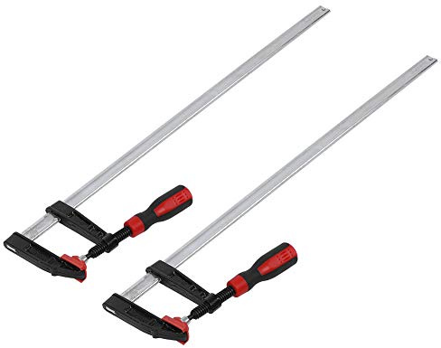 2 Stück Schraubzwinge Set, F Klemmzwinge Temperguss Spannweite Holzbearbeitung Clamps Bar Stahlmaterial, DIY Handwerkzeug Kit Verbreitet beim Kleben und Spleißen (2Pcs 80x600mm), schraubzwingen groß