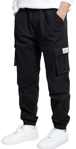 LAUSONS Hosen für Jungen Cargohose Kinder Hose Cargo Jogginghose Freizeithose mit Gummizug