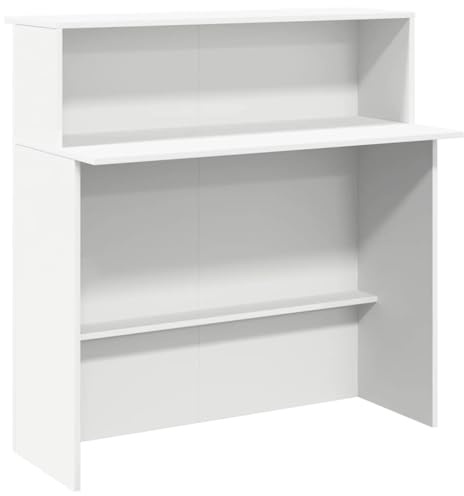 vidaXL Empfangstresen Weiß 100 x 50 x 103,5 cm Holzwerkstoff