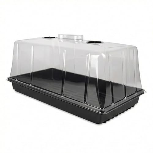 GrowPRO High Dome Zimmergewächshaus, 54x27x25 cm - Anzuchthaus mit verschließbaren Belüftungslöchen, 1 Stück