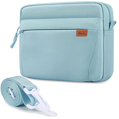 SIMTOP Tablet Tasche,Umhängetasche für Tablets die Tägliche Arbeit,wasserdichte Multi Tasche Umhängetasche Herren aus Polyester, ipad air 2023 ipad 9 Generation Tasche