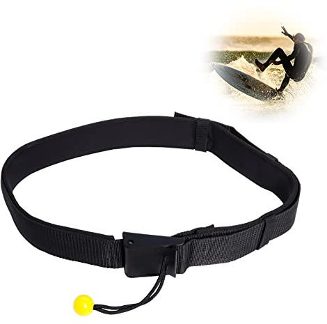 Gekufa SUP Waist Leash Quick Release Adjustable Waist Belt Leash for All Stand Up Paddle Board Coil Leashes Water Sport Surf