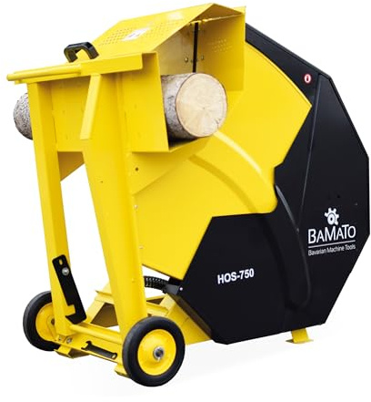 BAMATO Wippkreissäge HOS-750 | mit 700mm HM-Sägeblatt 64 Z | 400V Elektromotor | 5 kW Motorleistung | max. 1000mm Schnittlänge | max. Durchmesser 250mm | Wippsäge Brennholzsäge