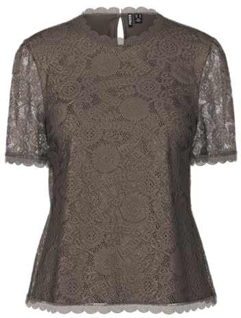 PIECES Pcolline Ss Lace Top Noos