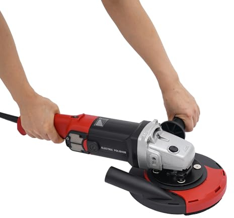 1580W Winkelschleifer 180mm mit 6-stufiger Drehzahlregelung | Professioneller Schleifer & Trennschleifer für Beton, Stein, Metall | Inkl. Zubehör & Staubschutz | für Werkstatt und Baustelle (Schwarz)