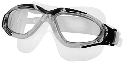 Aqua Speed Schwimmbrille schwarz mit UV Schutz für Erwachsene | Schwimmmaske Panoramablick | Swim Goggles Anti-Fog UV | Workouts | Wettkampf | Bora