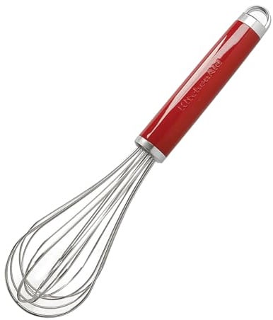 KitchenAid Schneebesen, manueller Schaumschläger aus Edelstahl – Empire Rot
