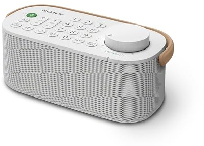 Sony Kabelloser Tragbarer TV-Lautsprecher für Hörgeschädigte und Senioren - Weiß (SRSLSR200.CE7), Einheitsgröße