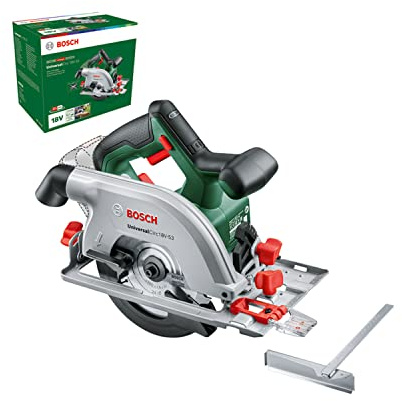 Bosch Akku-Kreissäge UniversalCirc 18V-53 (Präzises Sägen in Holz; max. Schnitttiefe 53 mm; 18 Volt System; ohne Akku)