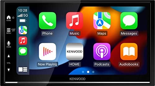 Kenwood DMX7722DABS 2-DIN Digital Media AV-Receiver mit 6,8 Zoll Touchscreen, Wireless CarPlay & Android Auto, DAB+