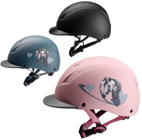 PFIFF 103119 Reithelm ProtectionX, Kinderhelm, Größenverstellbarer Helm für Kinder, mit Belüftunssystem, Blau, Größe 48-52cm (XS)