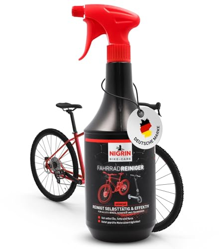 NIGRIN Bike-Care Fahrrad-Reiniger, 1000 ml Sprühflasche, Fahrradreinigung, reinigt selbsttätig und gründlich