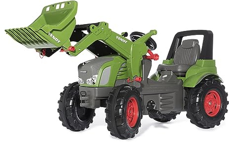 Rolly Toys Trettraktor rollyFarmtrac Premium Fendt Vario 939 mit Frontlader rollyTrac Lader (Tretfahrzeug für Kinder ab 3 Jahre, mit Flüsterlaufreifen) 710263, grün/grau