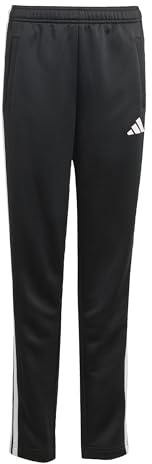 adidas Unisex Kinder Unisex 3-Stripes Pants, Black, 11-12 Years