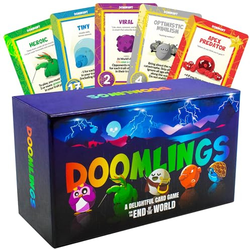 Doomlings Kartenspiel (Classic Edition) – Ein lustiges Familien-Kartenspiel für strategische und spaßige Abende | Tolles Geschenk für Erwachsene, Jugendliche und Kinder | Für 2-6 Spieler, ab 10 Jahren