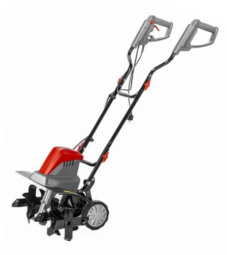 Dedra Elektro-Motorhacke Garden Stark 1500W mit Transporträder, Arbeitsbreite 45 cm, Gewicht 13kg, ‎Kunststoff Metall, gartenfräse, Konturierter, ergonomischer Griff