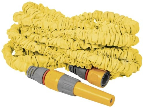 HOZELOCK - Ausdehnbarer Gartenschlauch Superhoze 15 M: Flexibler Schlauch, dehnt sich auf das 3-fache seiner ursprünglichen Länge aus, m. 2 Aquastop-Anschlüsse für eine dichte Verbindung, [8215A1240]