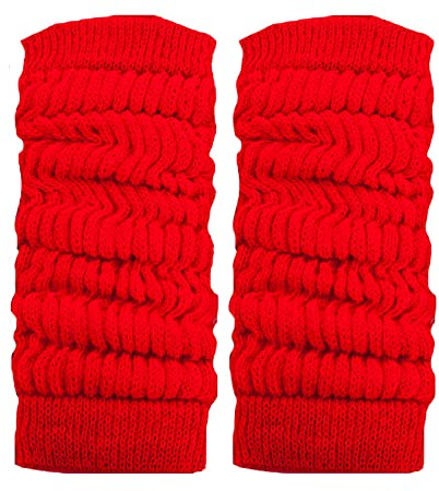 Toocool - Damen-Beinstulpen, Mädchen-Stulpen Ideal für Tanz, Modisch und warm Baby-Beinstulpen, Stulpen für Damen und Beinwärmer LO-LW01 [Eine Größe, Rot]