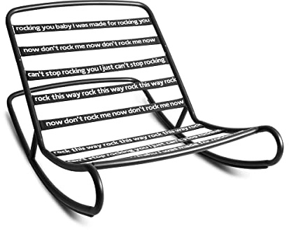 Fatboy Rock'n Roll Sitzsack-Wippe, schwarz, klein