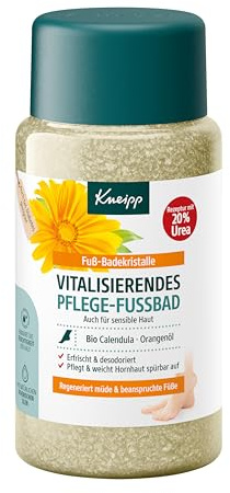 Kneipp Vitalisierendes Pflege-Fußbad - Fußbadekristalle - Auch für sensible Haut - Rezeptur mit 20% Urea - 600 g