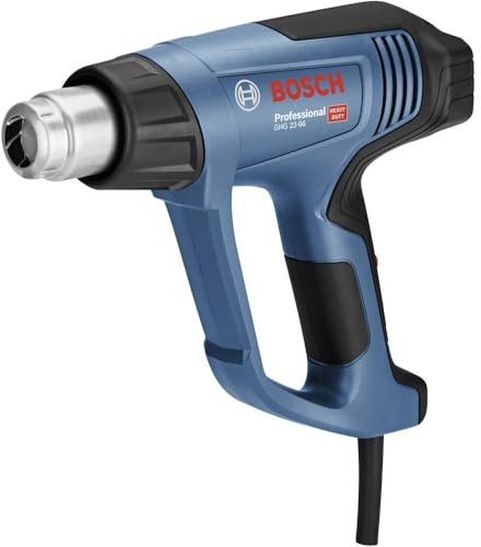 Bosch Professional Heißluftgebläse GHG 23-66 (Leistung 2.300 Watt, Temperaturbereich 50-650 °C, Display, inkl. 2 Düsen, WerkzeugHandwerkoffer)