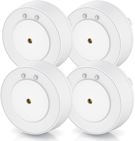 CSL - 4X Wassermelder Wassersensor Wasseralarm mit Batterie - IP66 - Mini Wasserdetektor Sensor - 110 dB lauter Alarm – Melder warnt bei Wasserschäden in Küche Bad Keller Waschmaschine