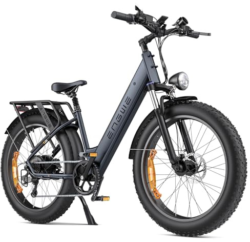 ENGWE E Bike Mountainbike Elektrofahrräder, Ebike 48V 16Ah Akku, E26 | 150KM, E-Bike mit 26x4 Zoll Fat Tire, Electric Bike 250W Motor Max. 25km/h