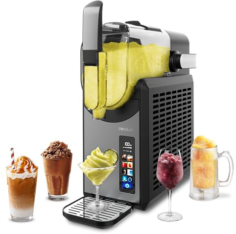 Cecotec Slush-Eis Maschine 2,6 L Twist&Ice 2600, Getränke fertig in 15-60 Minuten, Touch-Steuerung, anpassbare Kühlung, ergonomisches Design, Anti-Tropf-Düse, 6 Modi