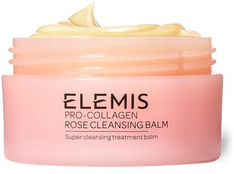 ELEMIS Pro-Kollagen Rose Reinigungsbalsam 50 g, 3-in-1 Schmelzender Gesichtsreiniger für tiefenreinigende Wäsche, angereichert mit 9 pflegenden ätherischen Ölen, für strahlende Haut