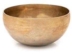XDrum Omshanti Klangschale 13 cm, Handgemacht in Indien, Gewicht: ca. 500 g | Material: Messinglegierung, Durchmesser: ca. 13 cm, Farbe: gold, Handgehämmert, Legierung aus 7 verschiedenen Metallen, Zink