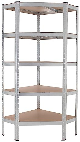 TRUTZHOLM Eckregal Schwerlastregal 180x75x30 cm Steckregal Lagerregal Kellerregal Traglast 875 kg