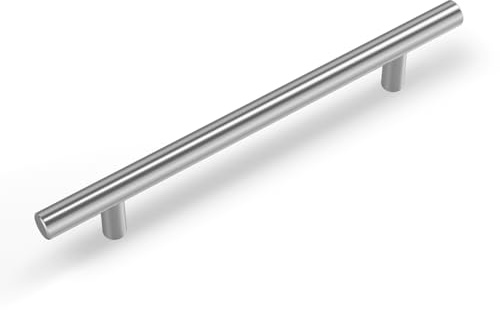 Goldenwarm 10 Stück Griffe für Küchenschränke, 128mm Bohrlochabstand Möbelgriffe Edelstahl, Schubladengriffe, Küchengriffe, Kleiderschrank Griffe, Schrankgriffe Silber