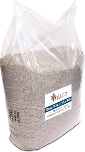 mituso Quarzsand, Bausand, Sand für Filteranlagen, 25kg