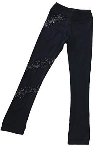 Perfeclan Schlittschuhhose Atmungsaktive Eiskunstlauf Strumpfhose Leggings Mädchen Rollschuh Skating Eislauf Strumpfhose Eiskunstlauf Leggings für Kinder und Erwachsene