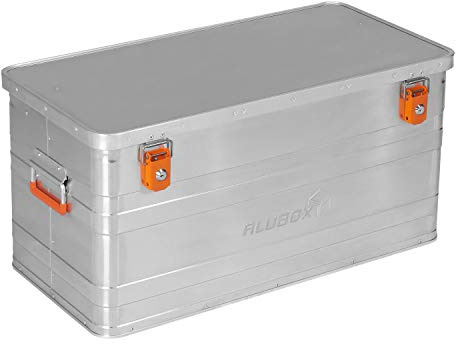 Alubox B90 - Aluminium Transportbox 90 Liter Alukiste mit Gummidichtung - Inhalt vor Staub und Spritzwasser geschützt, abschließbar