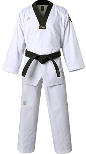 Mooto Korea Taekwondo MTX S2 Uniform Schwarz BK V-Ausschnitt Dobok Weiß Uniformen Tae Kwon Do MMA Kampfsport Karate WT Logo