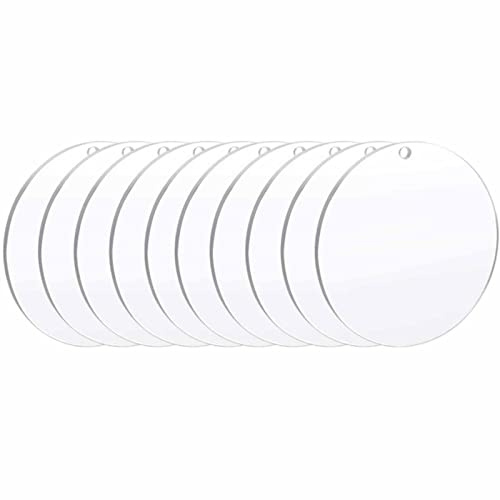 CTForest 10 Stück Acrylscheibe Transparent, Rund, 15 cm, Hochwertig, Acryl, Klare Acrylplatte