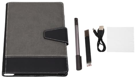 TOPINCN Intelligentes Digitales Stift Notizbuch Set, 16 M Synchronisierungs Smart Pen mit 64 seitigem Notizbuch und Stiftnachfüllungen, Smartpen Schreibset