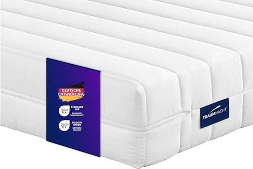 Traumnacht Easy Comfort Duo Kaltschaummatratze 140x200 cm | H2 & H3 | Ergonomisch & atmungsaktiv | Öko-Tex zertifiziert | 13 cm Höhe | Hypoallergen & Antibakteriell | deutscher Qualitätsstandard