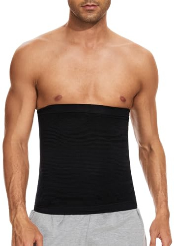 SLIMBELLE Herren Bauchweggürtel Body Shaper Gürtel Bauch Shaper Schwitzgürtel Rückenunterstützung für Fitness Sauna Schlankheitstraining Jogging Yoga