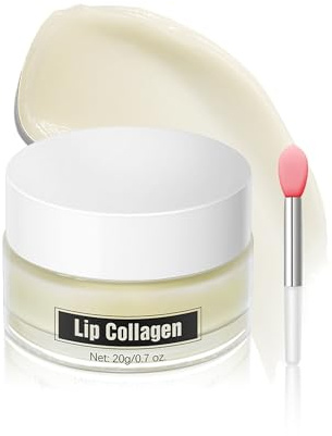 Erinde Sleeping Lip Balm -20g, Lip Collagen Mask, Natürlicher Lippenbalsam Mask, Lippenmaske für Intensive Hydration & Reparatur - Veganer Lippenpflege mit Kokosnussöl & Vitamin E