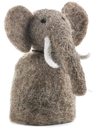 Eierwärmer aus Filz [ Elefant ] für den fröhlichen Frühstückstisch Tischdeko