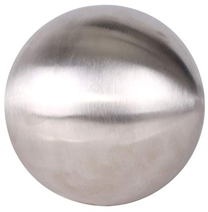 Spetebo Dekokugel Edelstahl matt gebürstet - 15 cm - Schwimmkugel Kugel Edelstahlkugel Gartenkugel