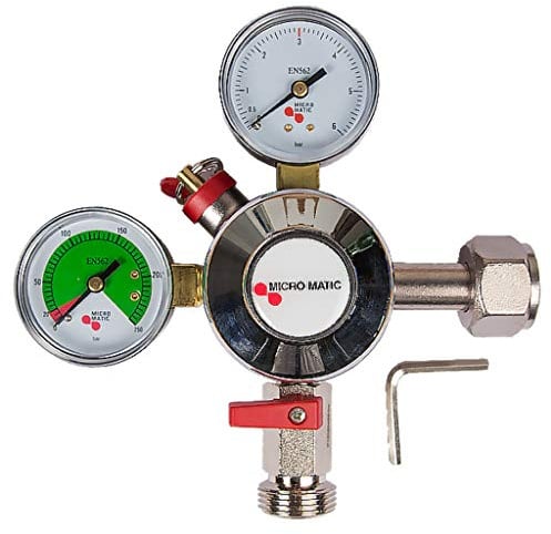 Druckminderer für Co² 3bar mit Füllstandsanzeige von Micromatic Premium Plus