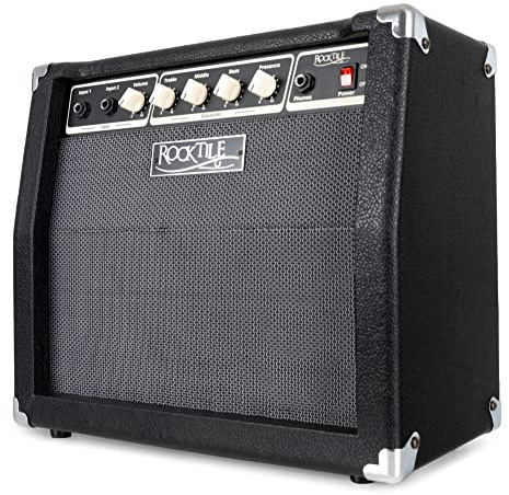 Rocktile BA-30 Jaco Basscombo 30 Watt - Bassverstärker im Combo-Format - Für aktive und Passive Bässe - Leistung: 30 Watt RMS - 10 Lautsprecher - 3-Band Equalizer mit Presence-Regler - Schwarz