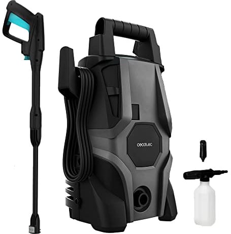 Cecotec Hochdruckreiniger HydroBoost 1400 Essential, 1400 W, Zuhause, Garten oder Auto, Durchfluss von 426 l/h, Druck von 105 bar, Aluminium-Pumpe, Aktionsradius 9 m, Multicolor