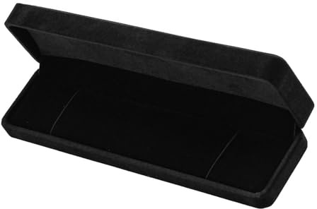 JMOOT Schmuck Geschenkbox Samt Lange Schmuckkästchen Schmuckbox Klein Schwarze Kette Schmuck Box für Armbänder Halskette 22 x 5,5 x 3,3cm